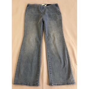 Soft Surroundings The Ultimate Denim Pull On Boot Cut Jeans Womens Sz XL‎  Blue